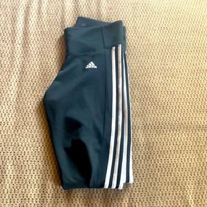Black and white adidas leggings